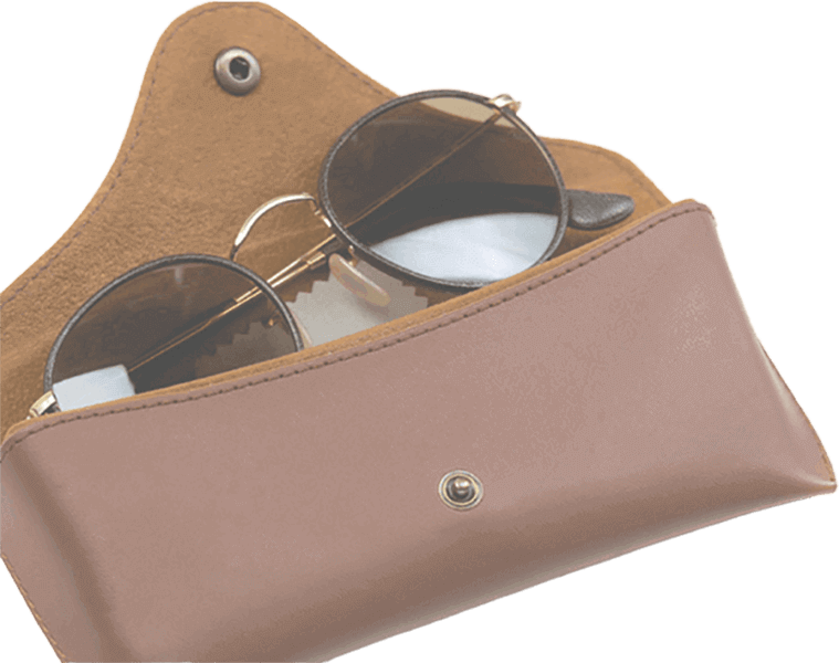 Buy Portable Leather Sunglasses Pouch Soft Eye Glasses Carry Case for Women  Men at Amazon.in